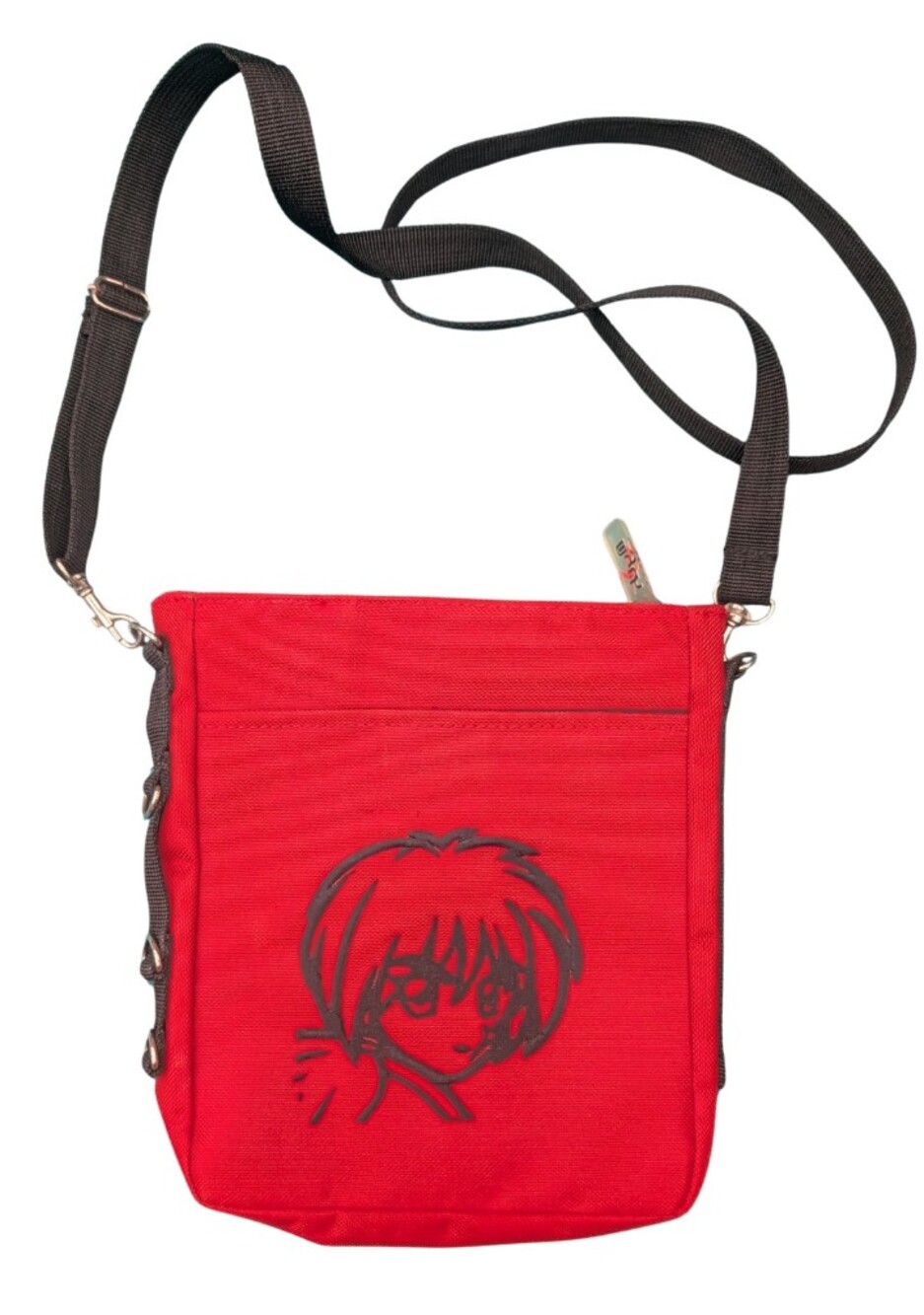Vintage Myth Wear Rurouni Kenshin Anime Canvas Messenger Crossbody Bag Red Y2K